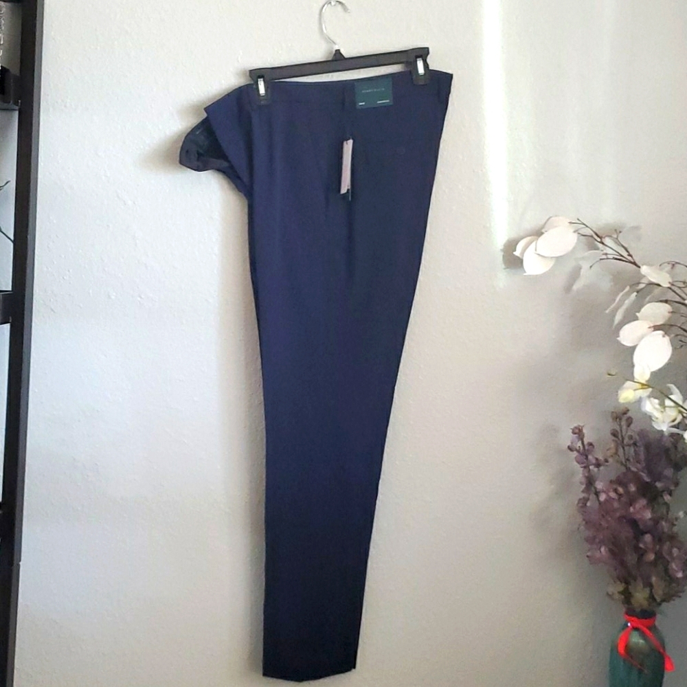Perry Ellis Navy stretch slim fit pants